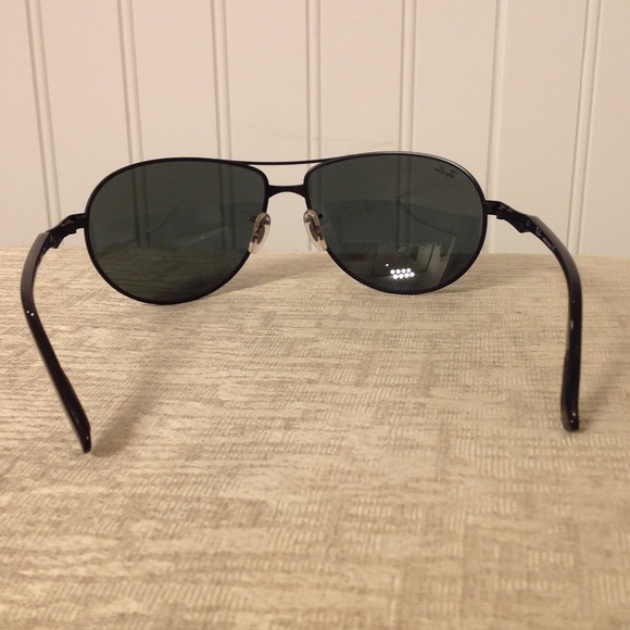 Men's Black RayBan Aviator Sunglasses - Picture 8 of 10